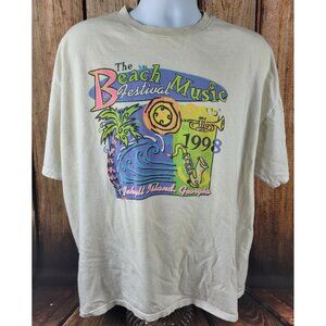 Jekyll Island GA Georgia Beach Music Festival 2XL Beach Vacation Bum Vintage 98